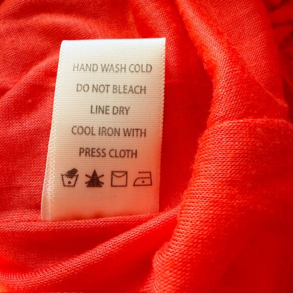 Max Studio Women's Sleeveless Smocked Tiered Midi Dress, Dark Orange, Size XL - Picture 4 of 5